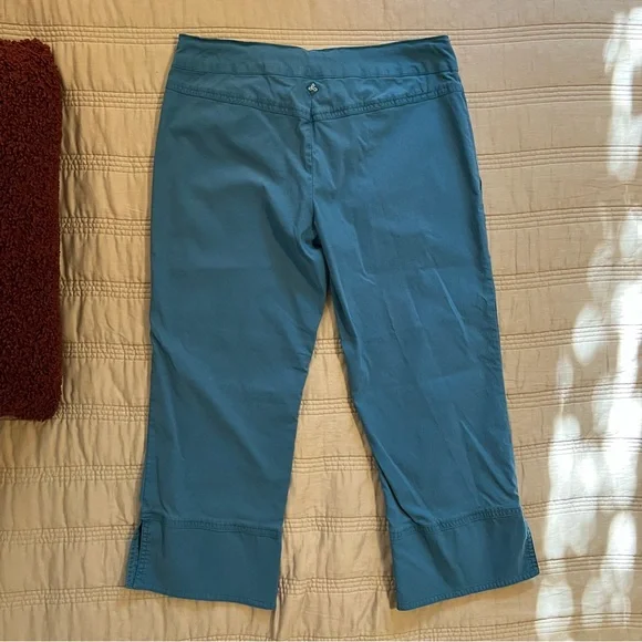 Prana Blue Cropped Pants with Drawstring - Picture 4 of 5